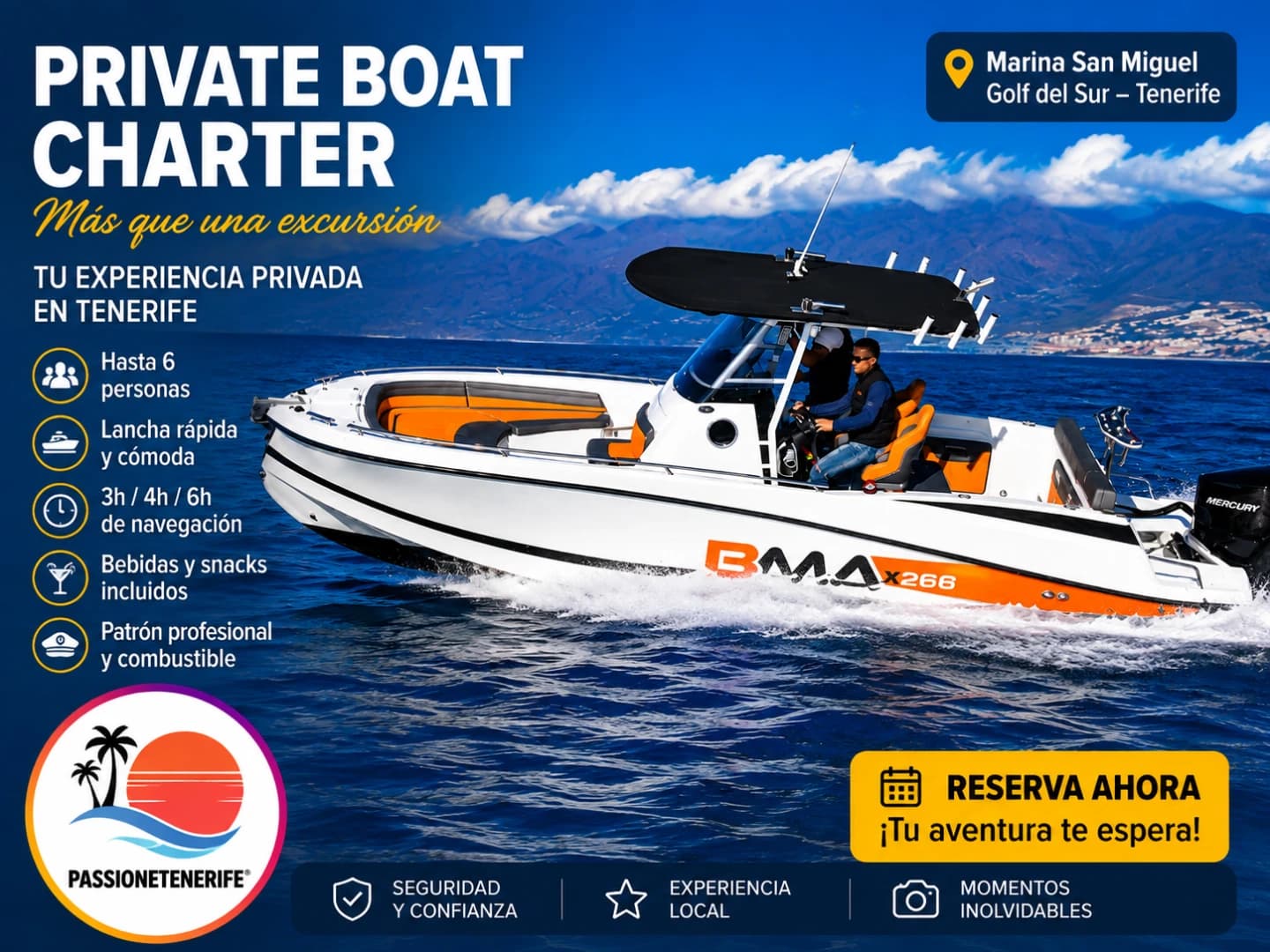 Excursiones en Barco en Tenerife Sur